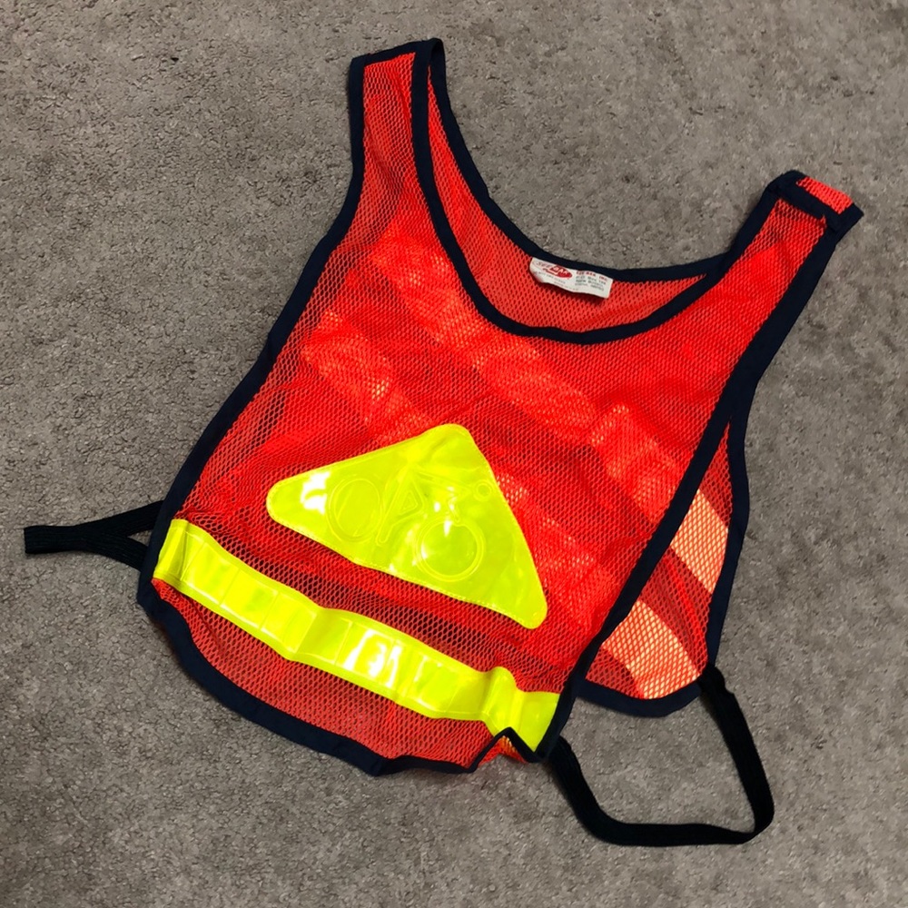 Vest for riding your bike outside!
